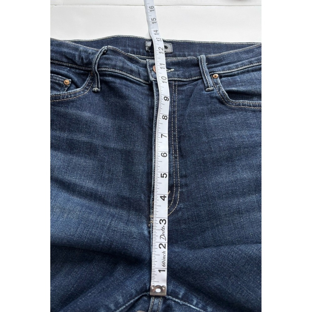 Mother Women's The Super Swooner Here Kitty Kitty Skinny Jeans Blue Size 30 - Picture 10 of 12